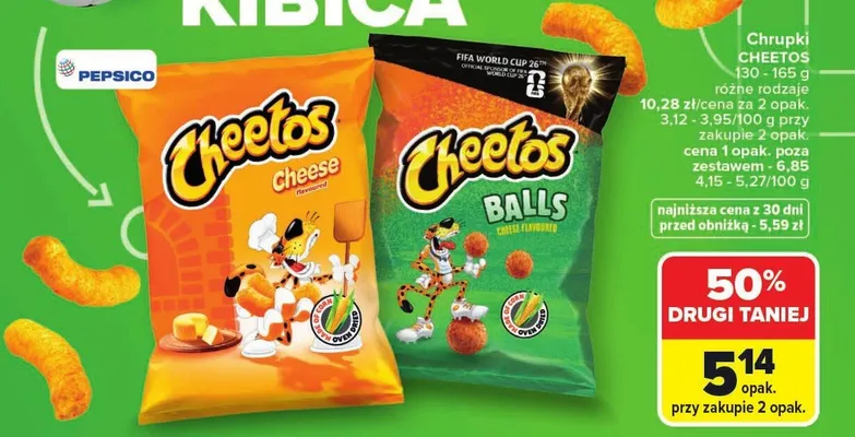 Chrupki Cheetos promocja w Carrefour Market