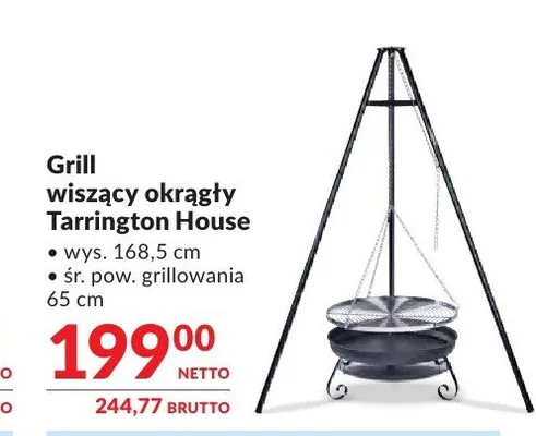 Grill wiszący okrągły Tarrington House promocja w Makro