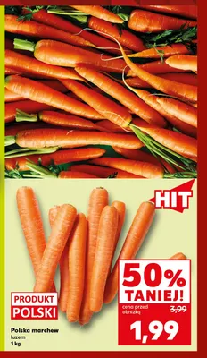 Marchew polska promocja w Kaufland