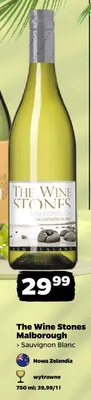 Wino białe wytrawne The Wine Stones Marlborough Sauvignon Blanc promocja w Netto