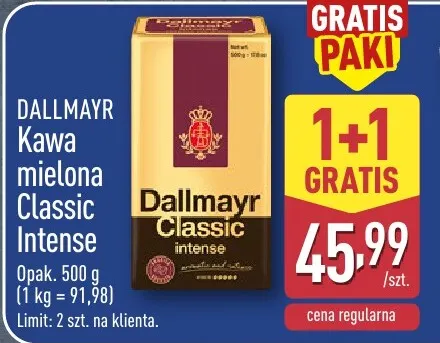 Kawa mielona Dallmayr Classic Intense promocja w Aldi