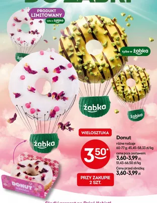 Donut różne rodzaje promocja w Żabka