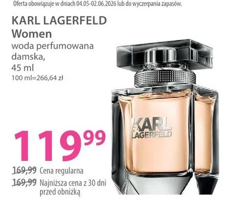 Woda perfumowana damska Karl Lagerfeld Women promocja w Hebe