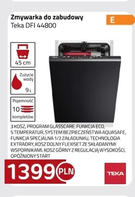 Zmywarka do zabudowy Teka Dfi 44800 promocja w kakto.pl