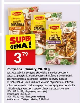 Pomysł na... Winiary kotleciki schabowe w sosie z zielonym pieprzem promocja w Twój Market