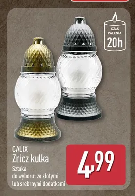 Znicz kulka Calix promocja w Aldi