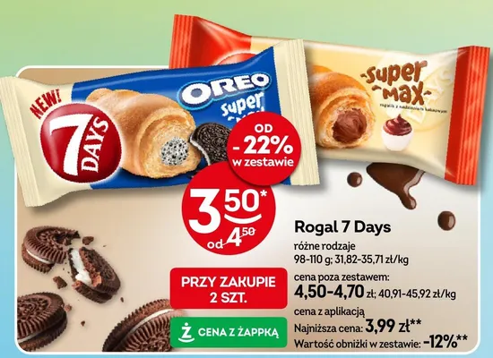 Rogal 7 Days różne rodzaje promocja w Żabka