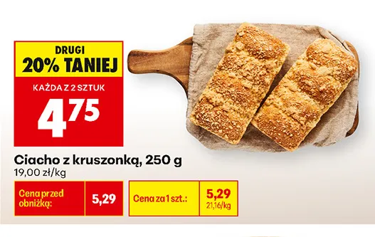 Ciacho z kruszonką promocja w Biedronka