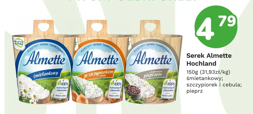 Serek Almette z kolorowym pieprzem Hochland promocja w Limonka