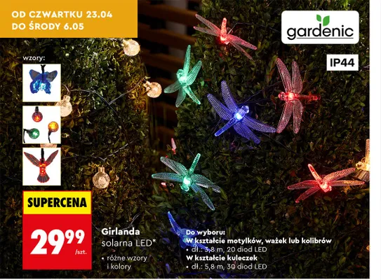 Girlanda solarna LED promocja w Biedronka