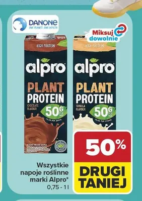 Napój roślinny Alpro Plant Protein waniliowy promocja w Carrefour Market