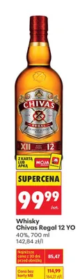 Whisky Chivas Regal 12 YO promocja w Biedronka