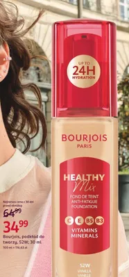 Podkład do twarzy Bourjois Healthy Mix 52W promocja w Rossmann