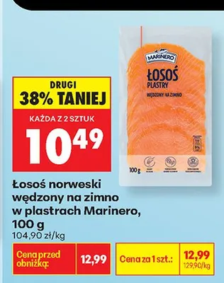 Łosoś norweski wędzony bio Oceansea promocja w Biedronka