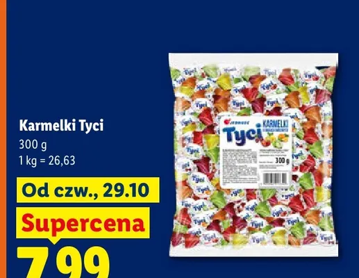 Karmelki Tyci Jedność promocja w Lidl