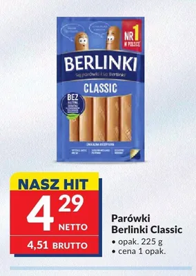 Parówki Berlinki Classic promocja w Makro