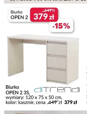 Biurko Open 2 3S Ditrend promocja w Salony Agata