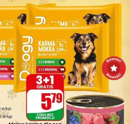 Mokra karma dla psa Doogy 6-pak promocja w Dino