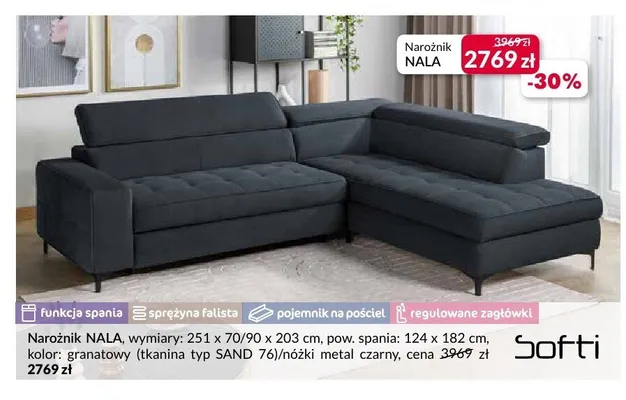 Narożnik Nala promocja w Salony Agata