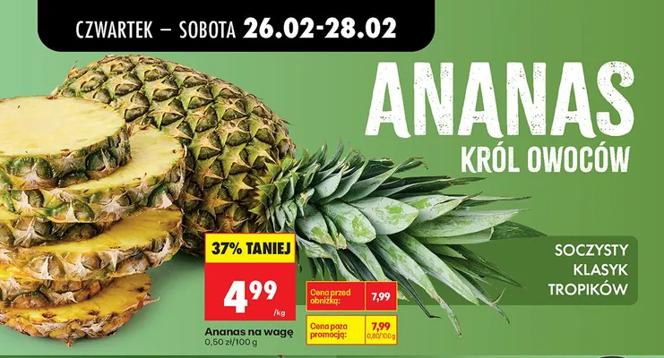 Ananas promocja w Biedronka