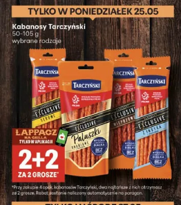 Kabanosy Exclusive paluszki drobiowe Tarczyński 50-105g promocja w Delikatesy Centrum