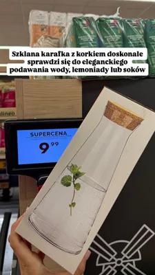 Szklana karafka z korkiem promocja w Biedronka