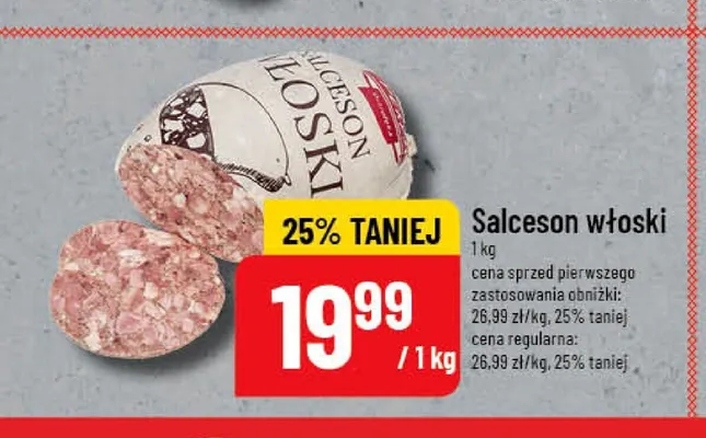 Salceson włoski Pekpol promocja w POLOmarket