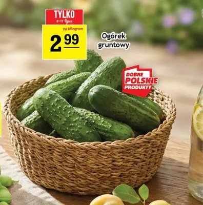 Ogórek gruntowy promocja w Gram Market