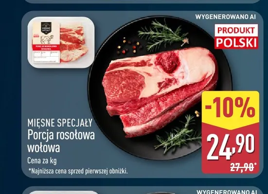Porcja rosołowa wołowa Mięsne Specjały promocja w Aldi