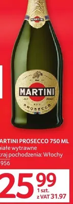 Martini Prosecco 750 ml promocja w Selgros