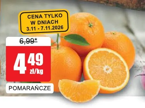 Pomarańcze promocja w Bingo