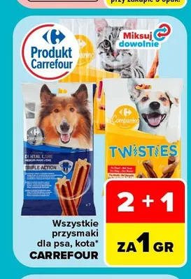 Przysmaki dla psa Carrefour Dental Care promocja w Carrefour