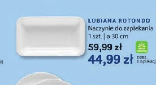 Naczynie do zapiekania Lubiana Rotondo 30 cm promocja w Stokrotka