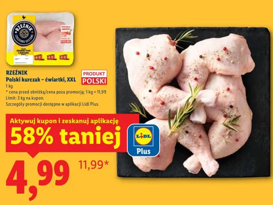 Kurczak – ćwiartki, XXL promocja w Lidl