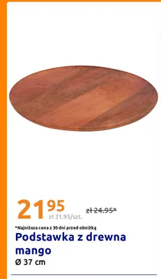 Podstawka z drewna mango Ø 37 cm promocja w Action
