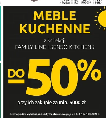 Meble kuchenne Black Red White Family Line promocja w Black Red White