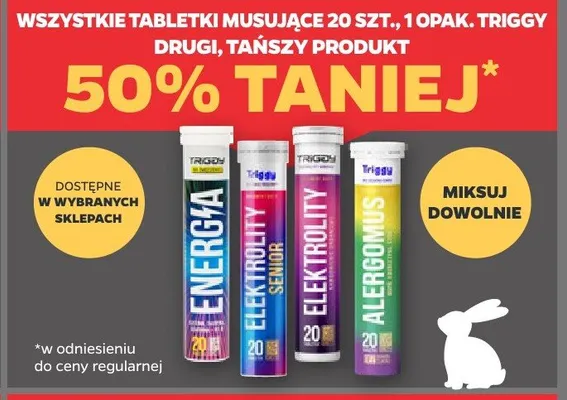 Tabletki musujące Alergomin Triggy promocja w Netto