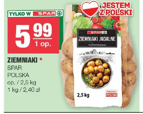 Ziemniaki Spar promocja w SPAR