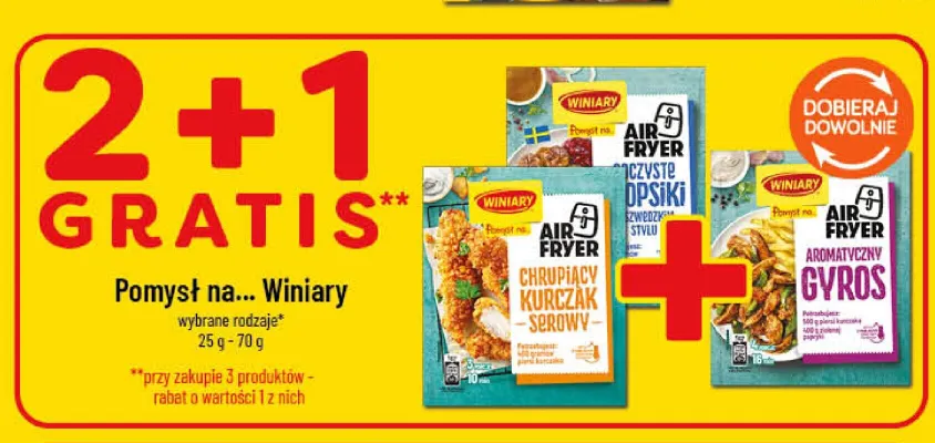 Pomysł na... chrupiący kurczak serowy Air Fryer Winiary promocja w POLOmarket