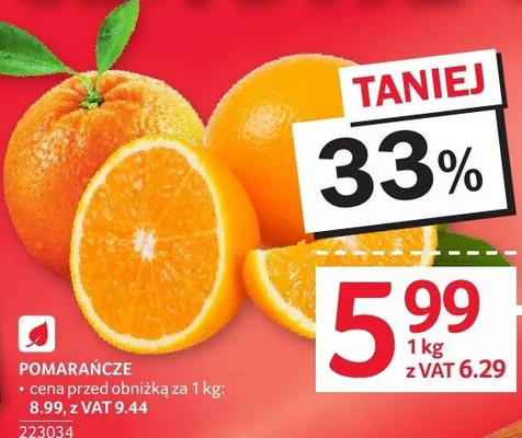 Pomarańcze promocja w Selgros