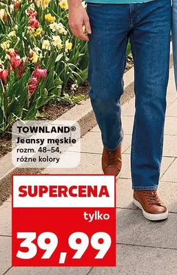 Jeansy męskie rozm. 48-54, różne kolory promocja w Kaufland