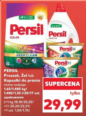 Proszek, żel lub kapsułki do prania różne rodzaje promocja w Kaufland