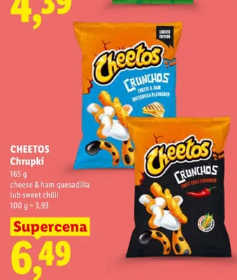 Chrupki cheese & ham quesadilla Cheetos promocja w Lidl