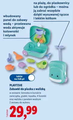 Zabawki do piasku z walizką Playtive promocja w Lidl