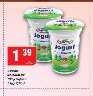Jogurt naturalny Piątnica promocja w Chorten