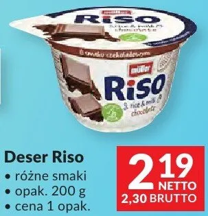 Deser Riso różne smaki promocja w Makro