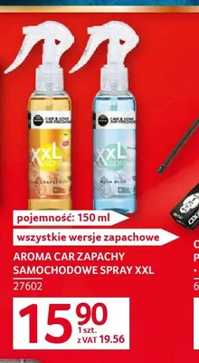 Zapachy samochodowe spray XXL Aroma Car promocja w Selgros