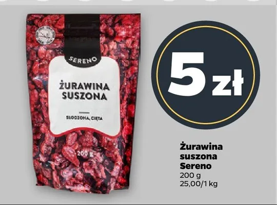 Żurawina suszona promocja w Netto