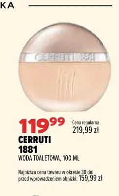 Woda toaletowa Cerruti 1881 promocja w Drogerie Natura