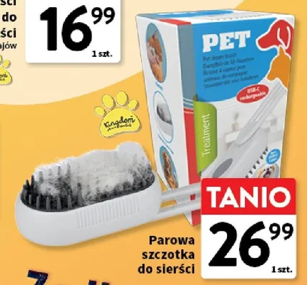 Parowa szczotka do sierści Kingdom promocja w Intermarche